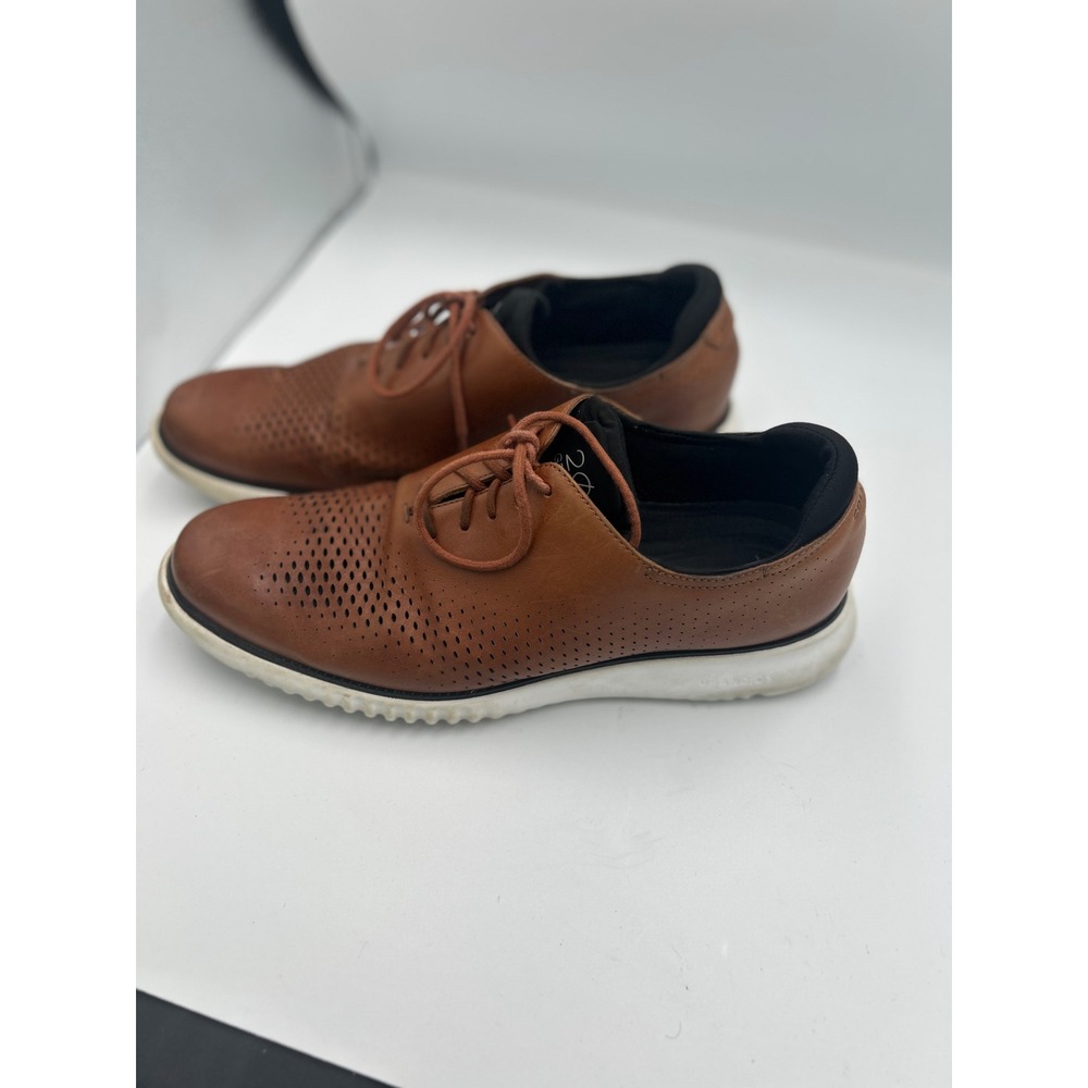 Cole Haan 2.Zerogrand Laser Wingtip Oxford Mens 11.5 M British Tan C27079